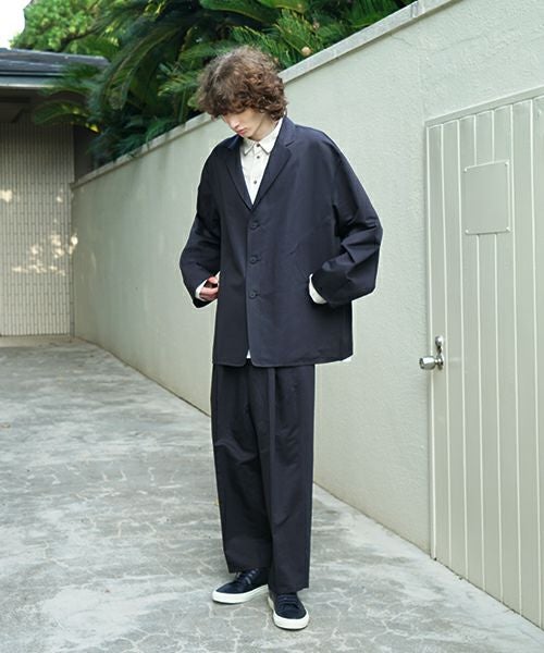 VU / ヴウ 3 button Jacket cotton silk linen [NAVY] vu-jkt-008