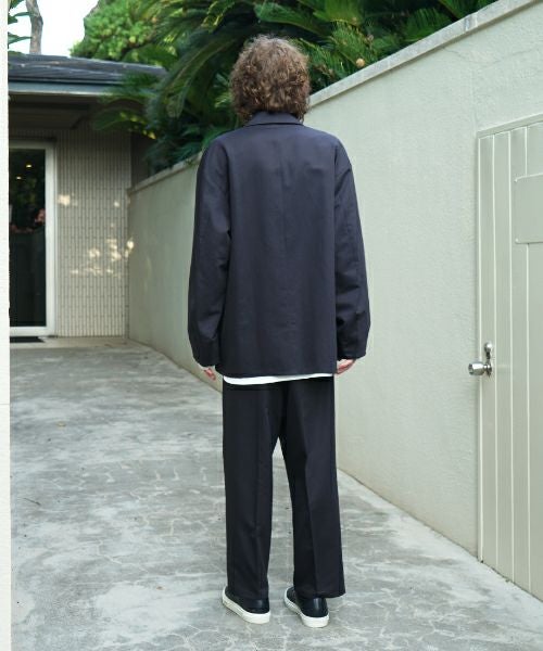 VU / ヴウ 3 button Jacket cotton silk linen [NAVY] vu-jkt-008