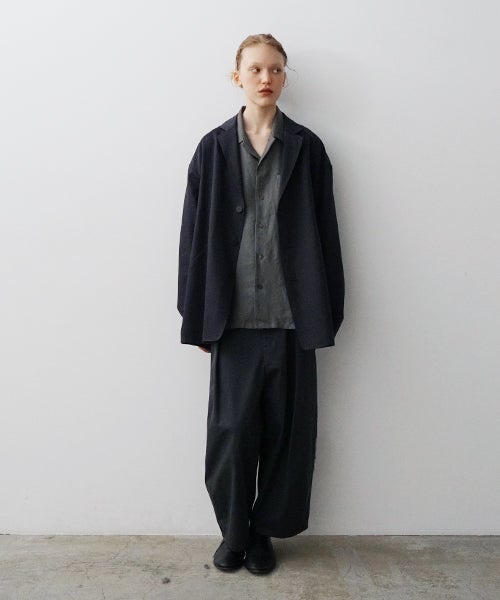 VU / ヴウ 3 button Jacket cotton silk linen [NAVY] vu-jkt-008