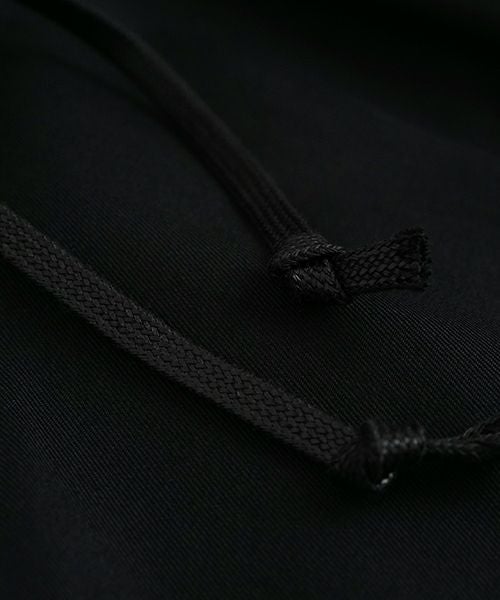 VU / ヴウtuck wide cropped pants finx cotton [BLACK] vu-pnt-012