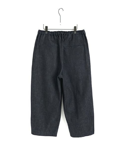 VU / ヴウdenim tuck wide cropped pants [DEEP BLUE] vu-pnt-012
