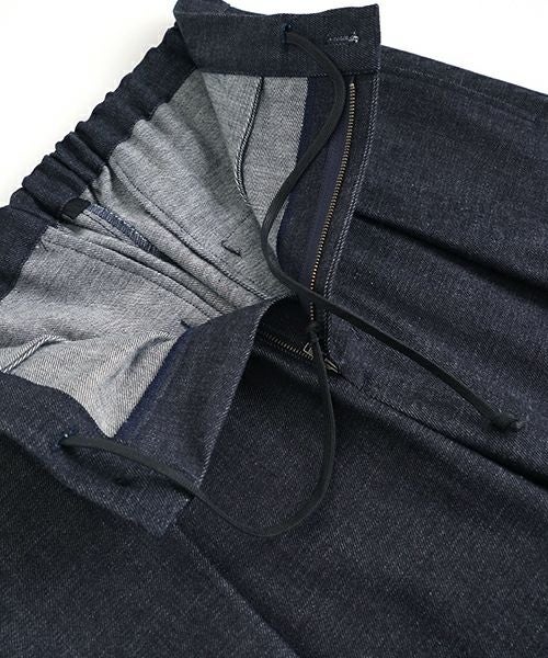VU / ヴウdenim tuck wide cropped pants [DEEP BLUE] vu-pnt-012