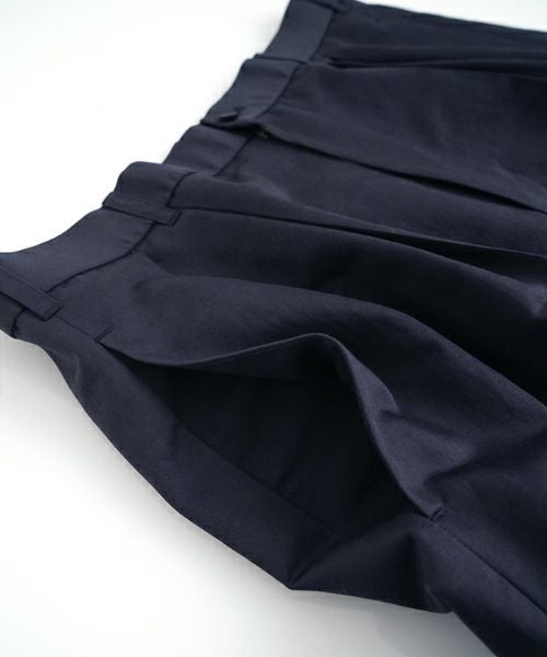 VU / ヴウtailar pants cotton silk linen [NAVY] vu-pnt-013
