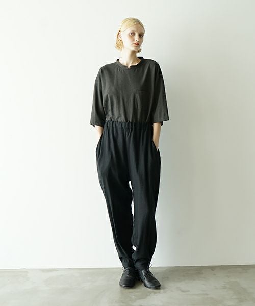 VU / ヴウeasy tapered pants silk linen [BLACK] vu-pnt-008