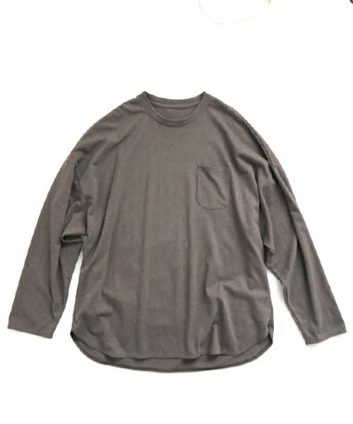 VU / ヴウbasic long t-shirt hemp cotton [CHARCOAL］vu-cut-013