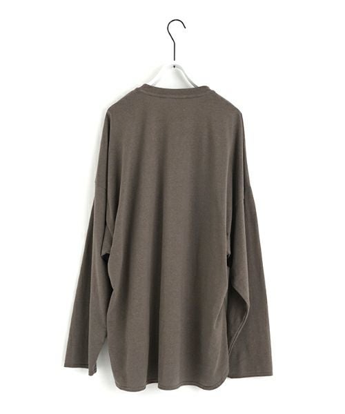 VU / ヴウbasic long t-shirt hemp cotton [CHARCOAL］vu-cut-013