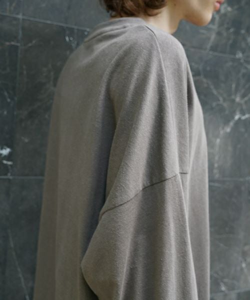 VU / ヴウbasic long t-shirt hemp cotton [CHARCOAL］vu-cut-013
