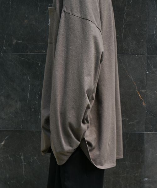 VU / ヴウbasic long t-shirt hemp cotton [CHARCOAL］vu-cut-013