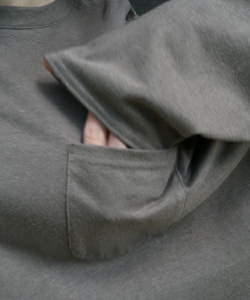 VU / ヴウbasic long t-shirt hemp cotton [CHARCOAL］vu-cut-013