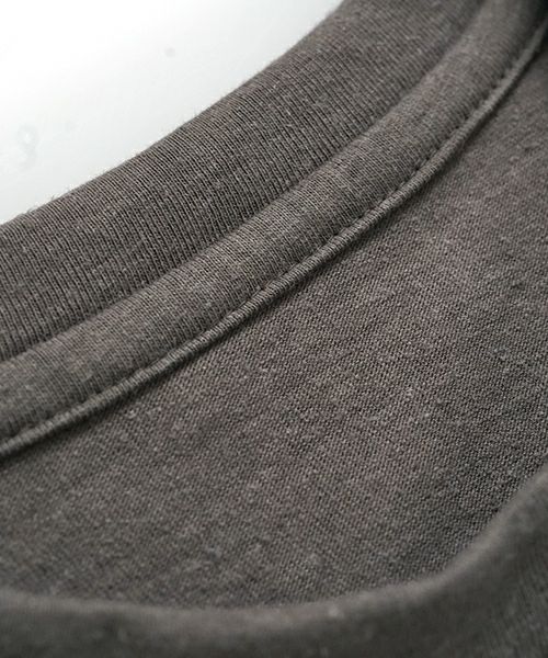 VU / ヴウbasic long t-shirt hemp cotton [CHARCOAL］vu-cut-013