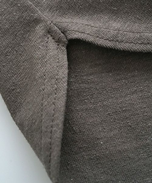 VU / ヴウbasic long t-shirt hemp cotton [CHARCOAL］vu-cut-013