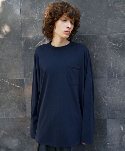 VU / ヴウbasic long t-shirt hemp cotton [CHARCOAL］vu-cut-013