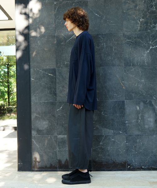 VU / ヴウbasic long t-shirt hemp cotton [CHARCOAL］vu-cut-013