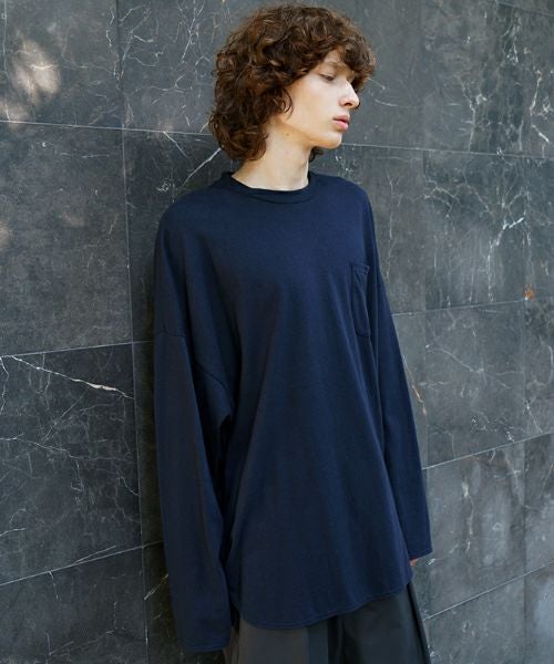VU / ヴウbasic long t-shirt hemp cotton [CHARCOAL］vu-cut-013