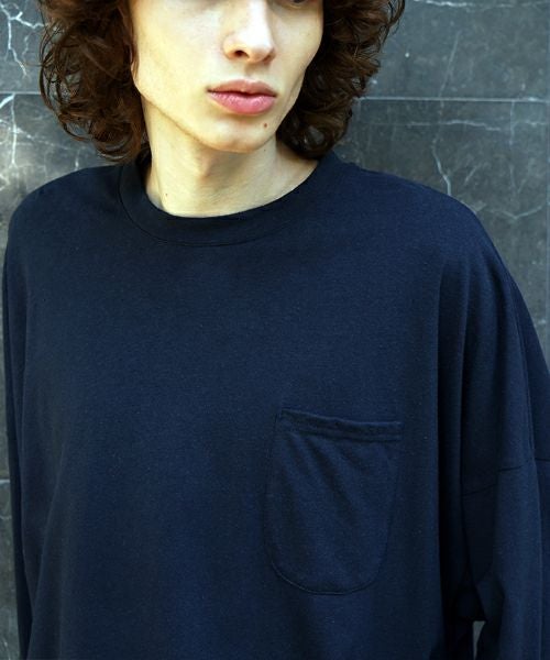 VU / ヴウbasic long t-shirt hemp cotton [CHARCOAL］vu-cut-013