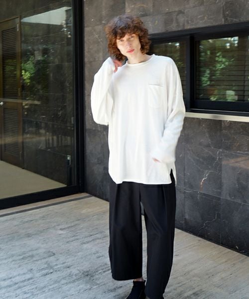 U / ヴウbasic long t-shirt hemp cotton [OFF WHITE］vu-cut-013