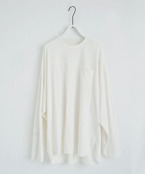 U / ヴウbasic long t-shirt hemp cotton [OFF WHITE］vu-cut-013