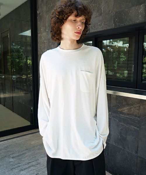 U / ヴウbasic long t-shirt hemp cotton [OFF WHITE］vu-cut-013