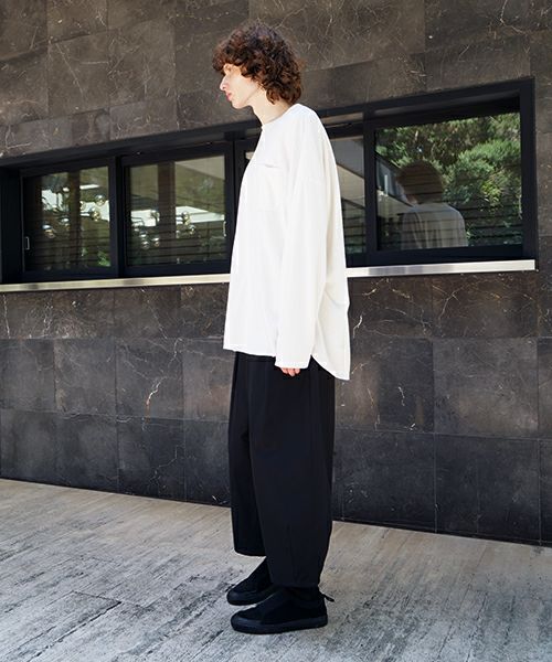 U / ヴウbasic long t-shirt hemp cotton [OFF WHITE］vu-cut-013
