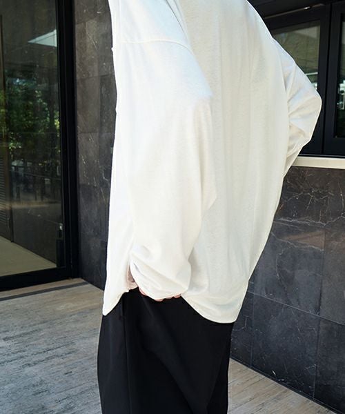 U / ヴウbasic long t-shirt hemp cotton [OFF WHITE］vu-cut-013