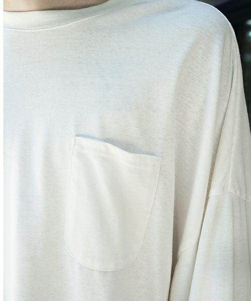 U / ヴウbasic long t-shirt hemp cotton [OFF WHITE］vu-cut-013