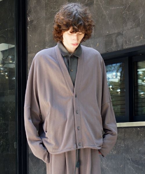  VU / ヴウsweat cardigan [CHARCOAL] Standard/vu-cut-006