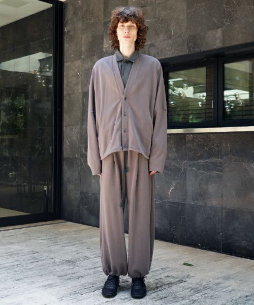  VU / ヴウsweat cardigan [CHARCOAL] Standard/vu-cut-006