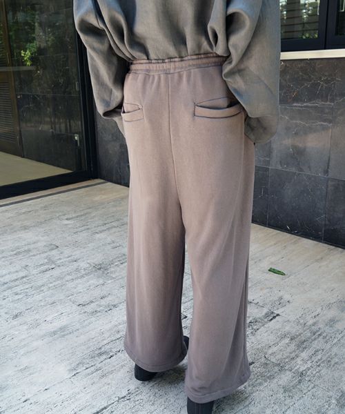 VU / ヴウsweat wide pants [CHARCOAL] vum-pt-06