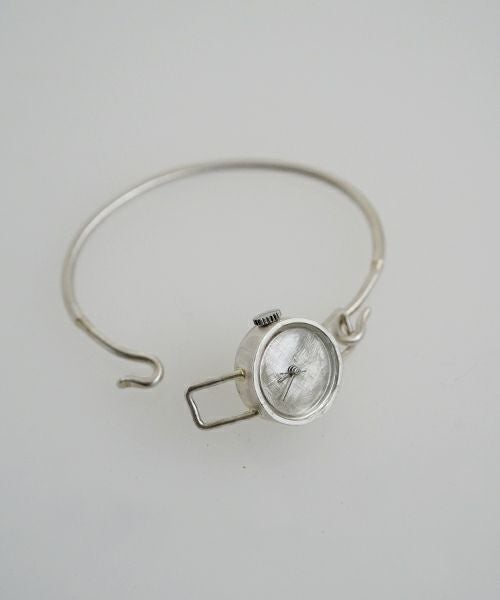 nejicommu ネジコミュ SPACE BANGLE S シルバー バングル一体型 腕時計