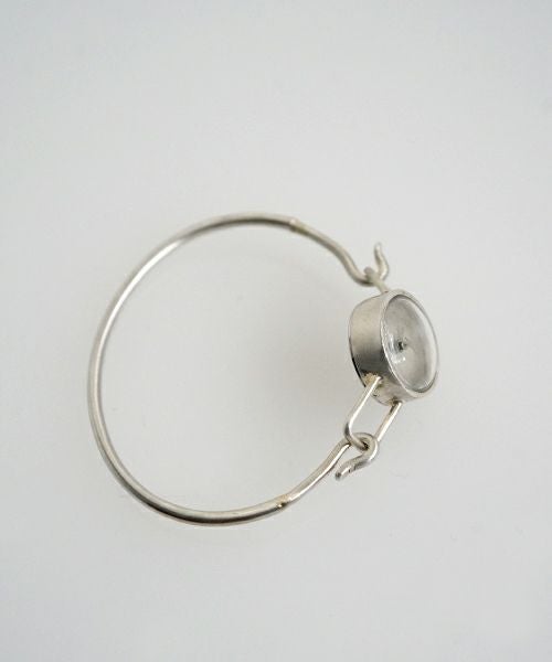 nejicommu SPACE BANGLE S　シルバー バングルウォッチ 立体デザイン