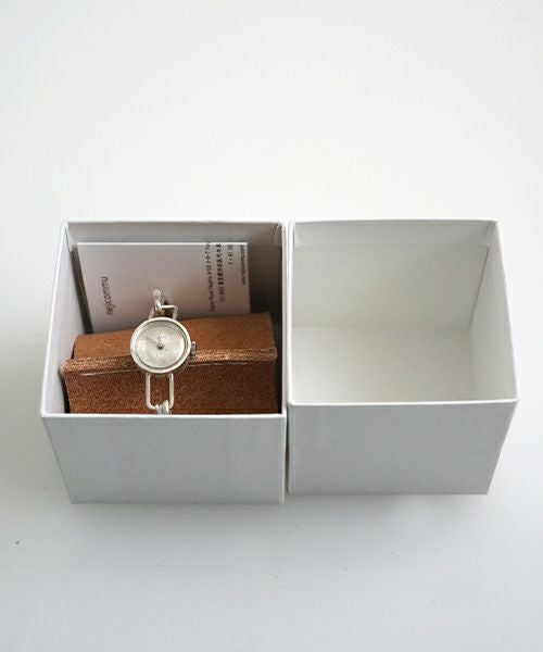 nejicommu ネジコミュ SPACE BANGLE S　シルバー バングル一体型 腕時計