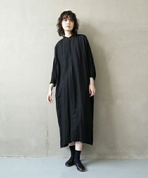 suzuki takayuki Peasant Dress – リネン100% レディースプル