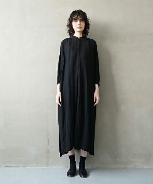 suzuki takayuki Peasant Dress – リネン100% レディースプル