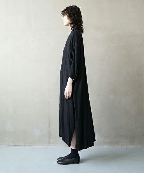 suzuki takayuki Peasant Dress – リネン100% レディースプル