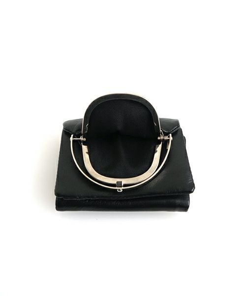 ED ROBERT JUDSONエド ロバート ジャドソンframe trifold wallet[B01SEWL-72LD/lambskin 050 black]フレームハーフウォレット サイフ