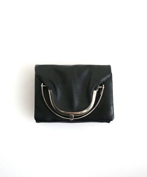 ED ROBERT JUDSONエド ロバート ジャドソンframe trifold wallet[B01SEWL-72LD/lambskin 050 black]フレームハーフウォレット サイフ