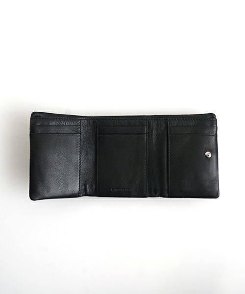 ED ROBERT JUDSONエド ロバート ジャドソンframe trifold wallet[B01SEWL-72LD/lambskin 050 black]フレームハーフウォレット サイフ