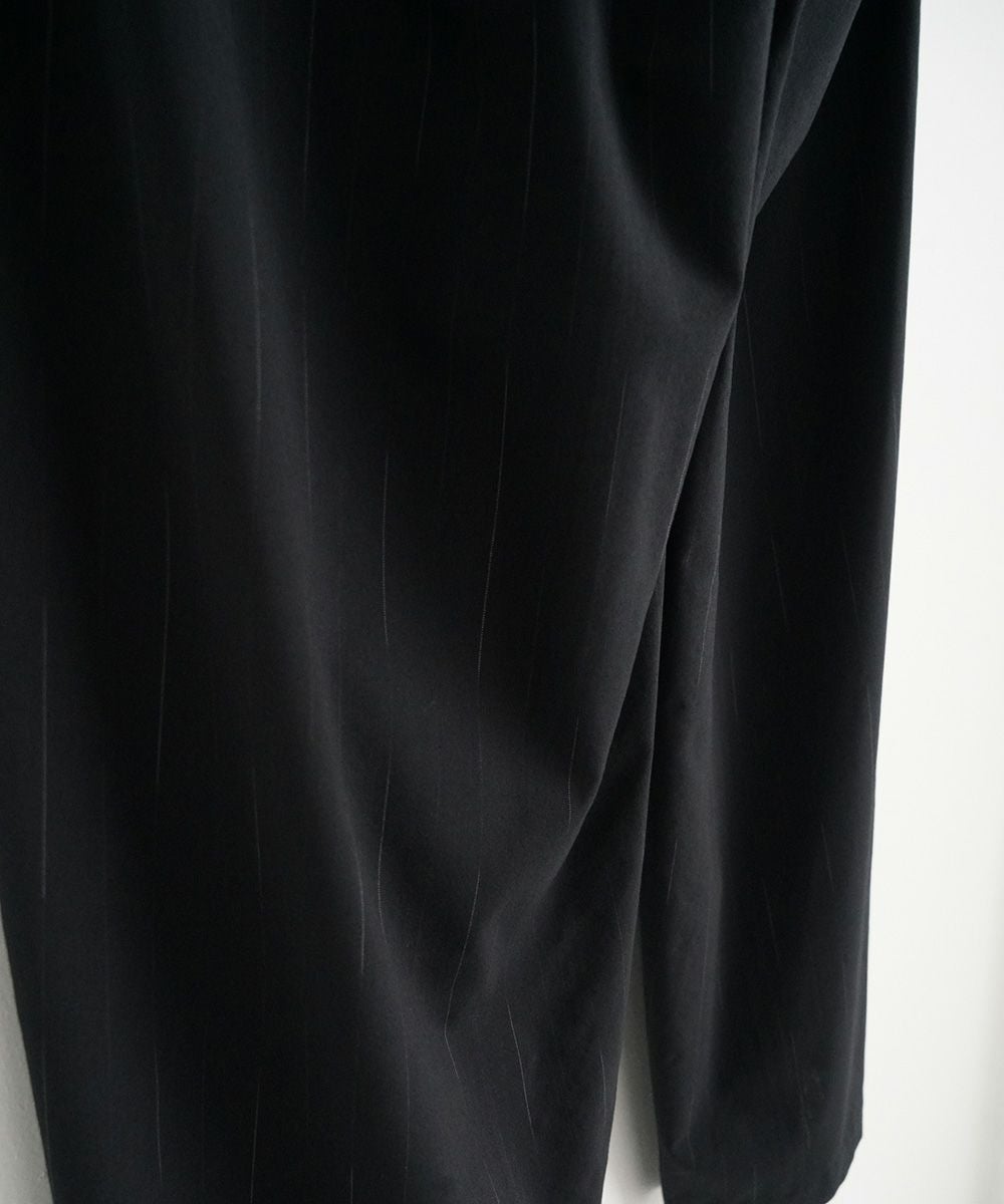 YOKO SAKAMOTOヨーコサカモト DOUBLE PLEATED WIDE EASY PANTS　BLACK　(YS-26SS-35)