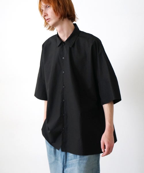 VU dolman shirt finx cotton [BLACK］vu-sht-006