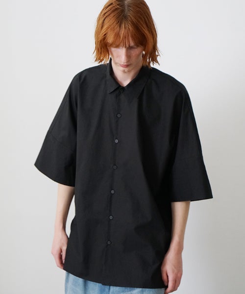 VUm ヴウエム dolman shirt finx cotton [BLACK］ vu-sht-006