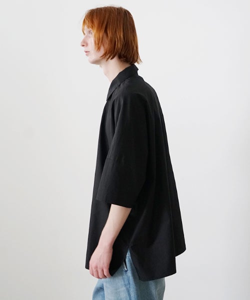 VU dolman shirt finx cotton [BLACK］vu-sht-006