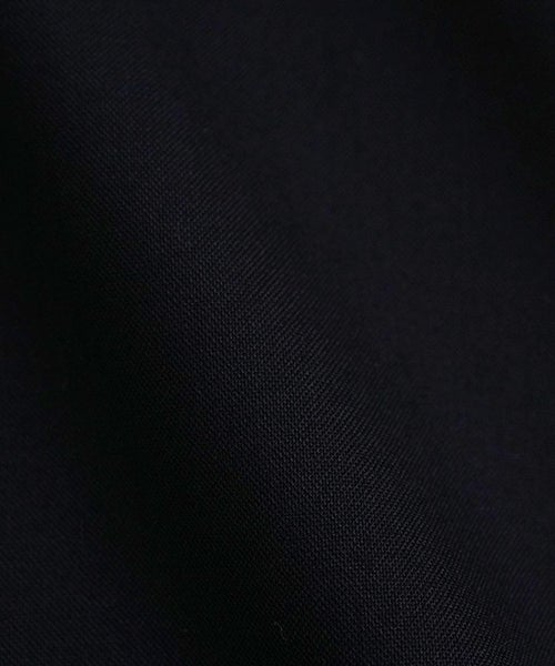 VU stand collar dolman shirt washable wool[BLACK］vu-sht-007