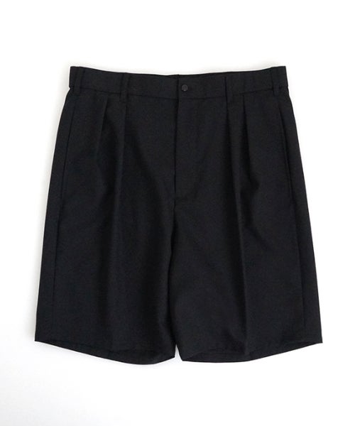  VU tailar short pants washable wool [BLACK］vu-pnt-015