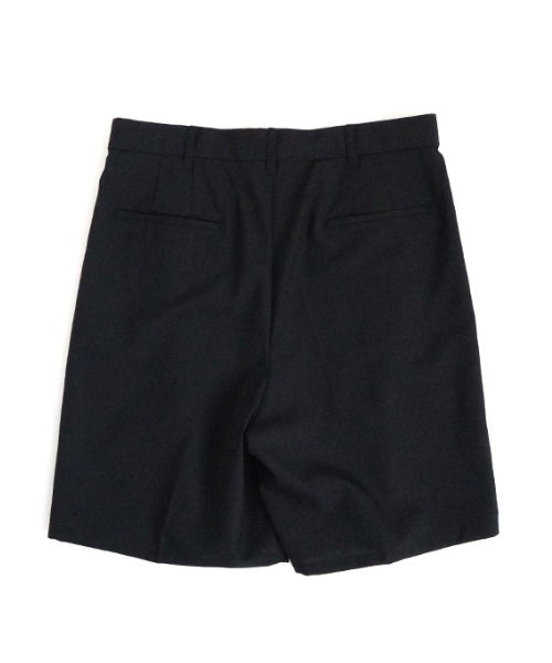  VU tailar short pants washable wool [BLACK］vu-pnt-015