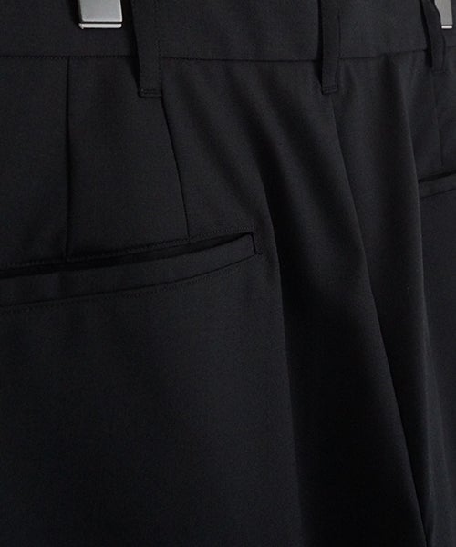  VU tailar short pants washable wool [BLACK］vu-pnt-015