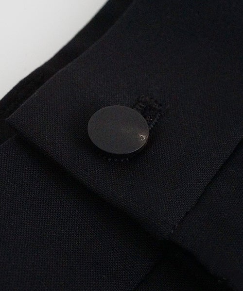  VU tailar short pants washable wool [BLACK］vu-pnt-015