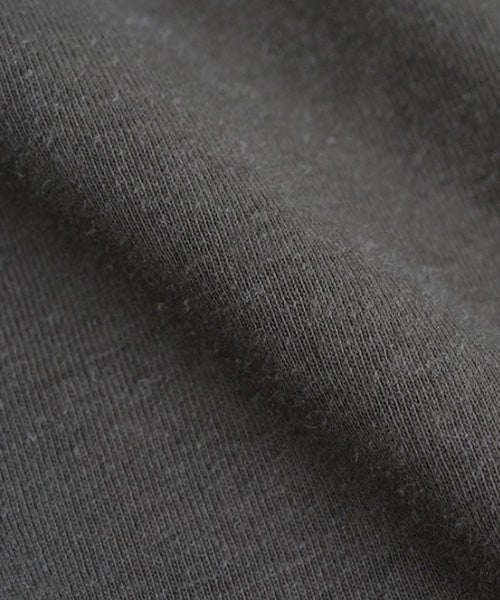 VU two slit t-shirt hemp cotton [GRAIGE×DARKGRAY] vu-cut-004重ねスリットtシャツ