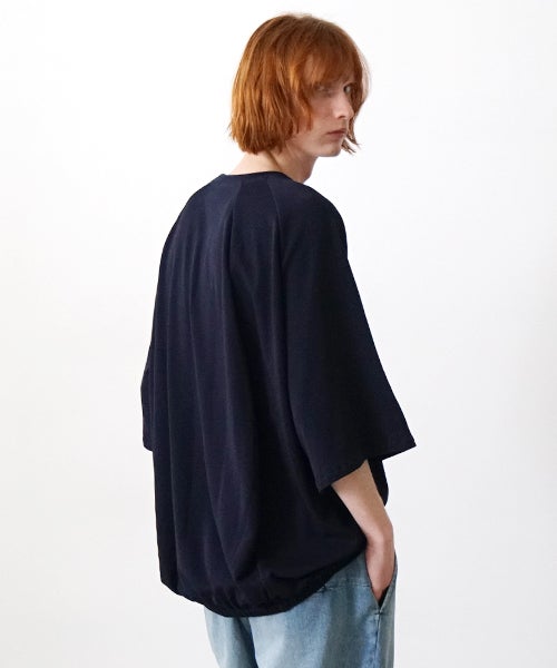 VU スビン バルーンTシャツ NAVY｜Suvin Balloon T-Shirt vu-cut-003