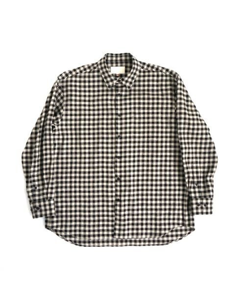 ヨーコページです。Mサイズ YOKO SAKAMOTO 上品なギンガムシャツ REGULAR COLLAR オールシーズン