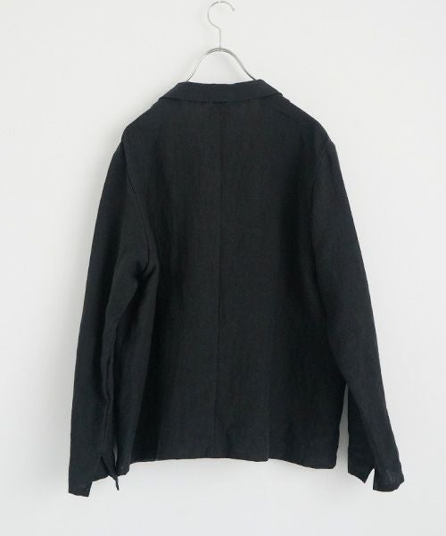 Mochi モチ linen shirt jacket [black] ms26-ja-01